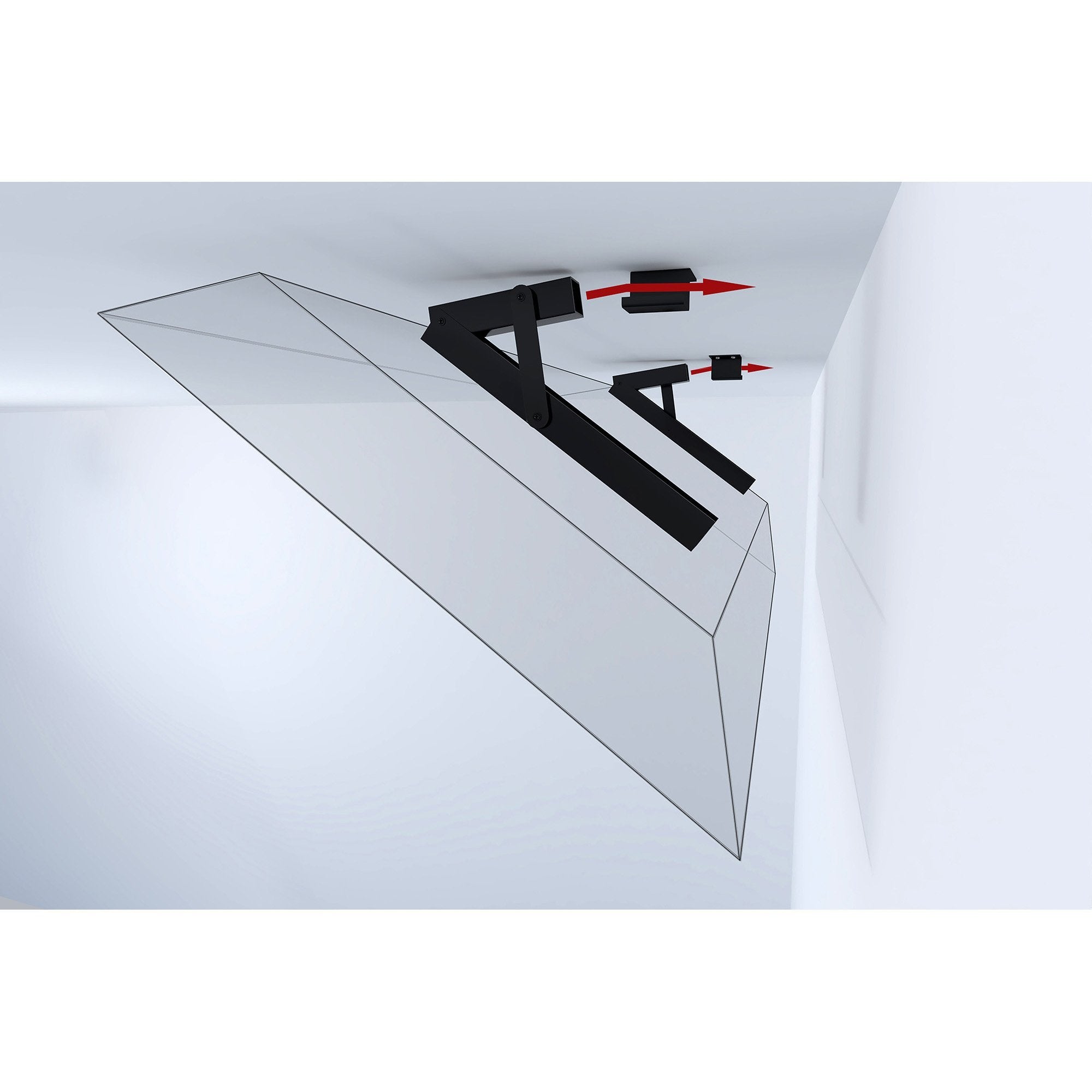 Support d'angle (mur - plafond)