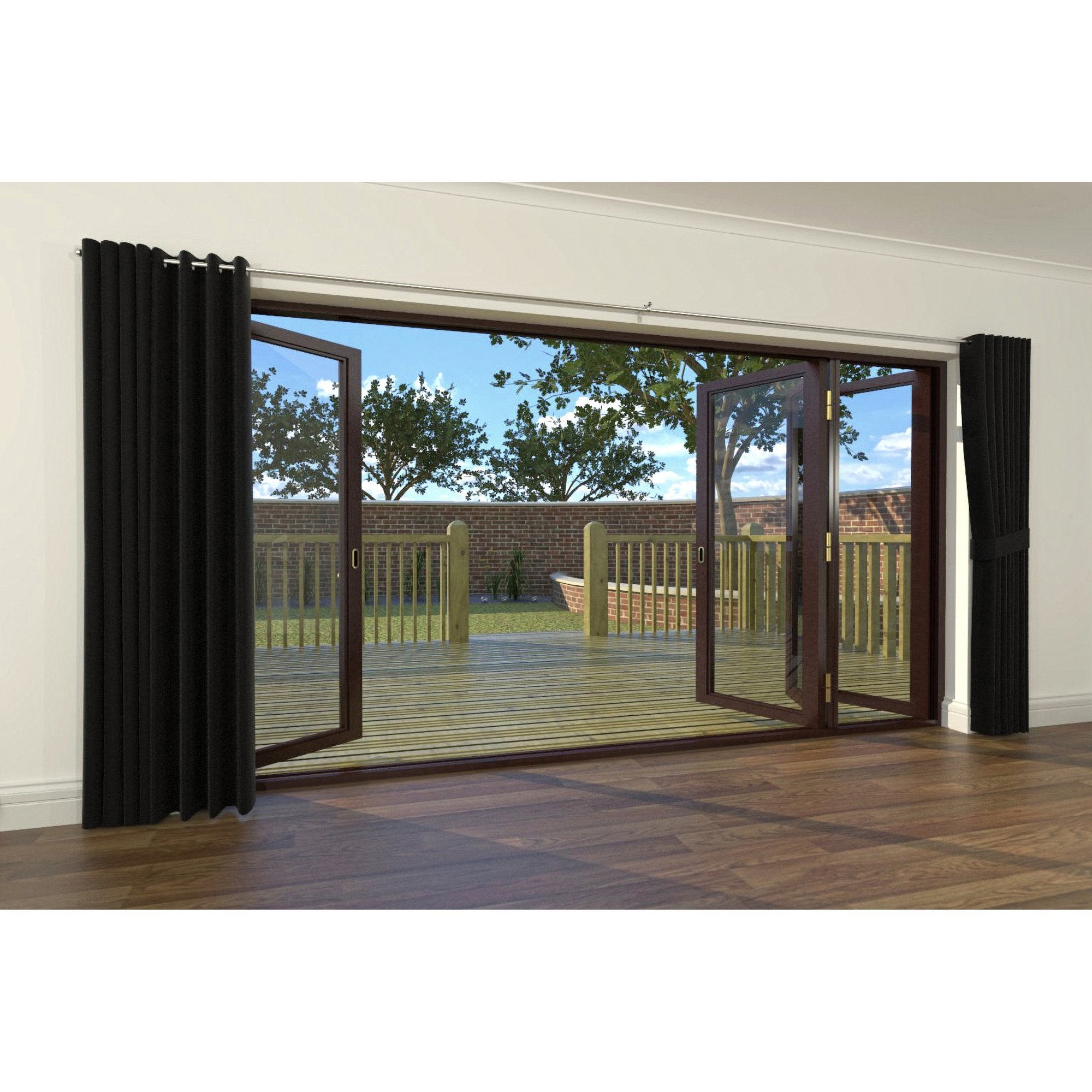 Acoustic Curtains Over Patio Doors